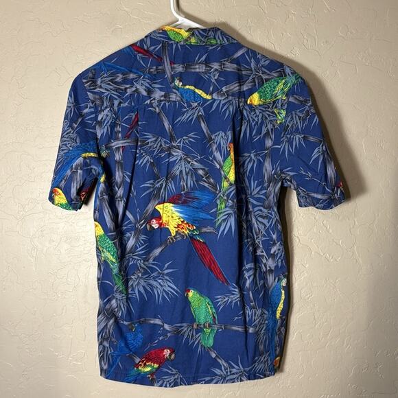 Paradise found vintage Hawaiian Tuscan print button down 100% cotton shirt - Picture 4 of 6
